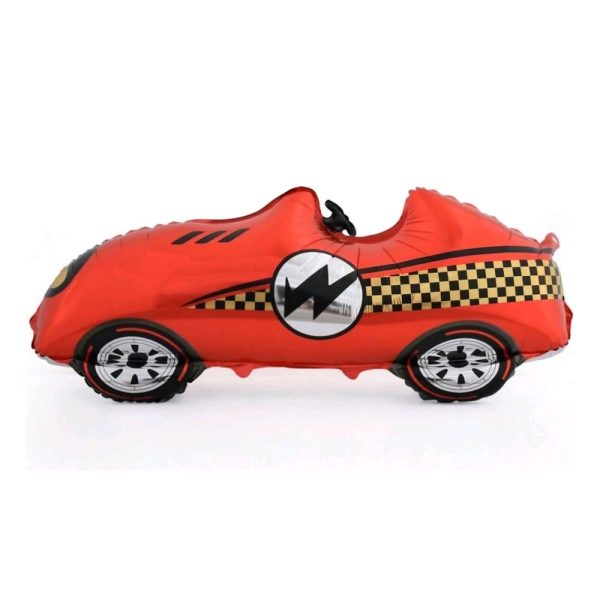 Red Vintage Race Car Foil Balloon