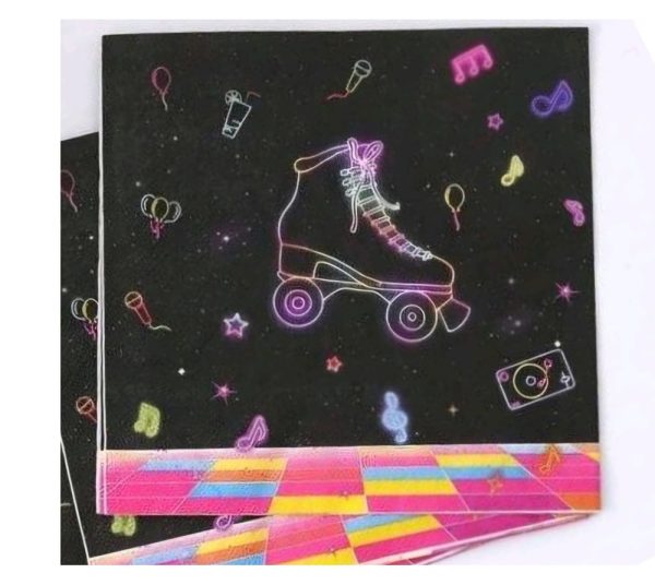 Roller Skating Paper Napkins