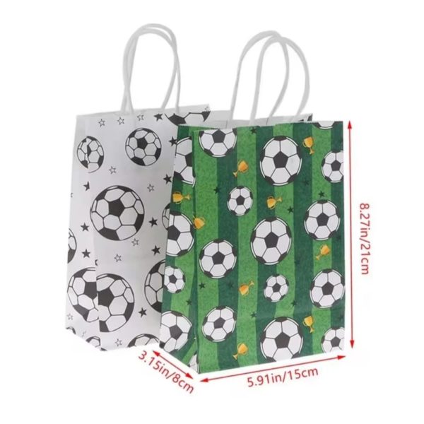 Soccer Favor Bags 6 Piece