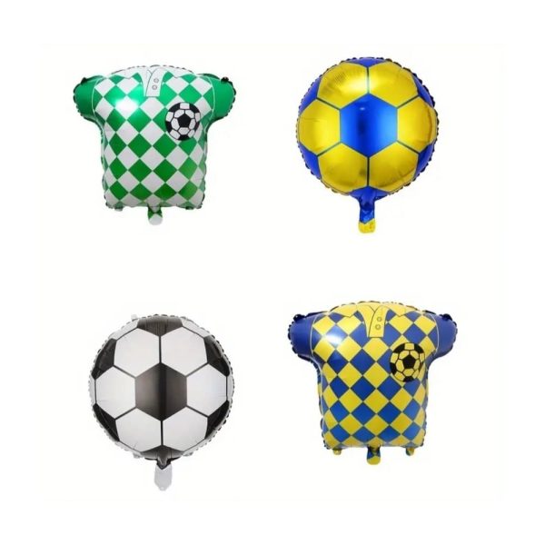 Soccer Themed Foil Balloon Set 4 Piece Soccer Party Decorations