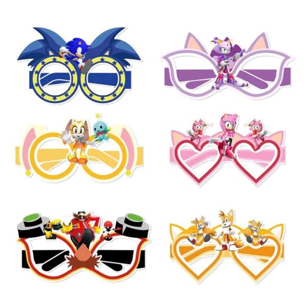 Sonic Party Accecories Paper Glasses