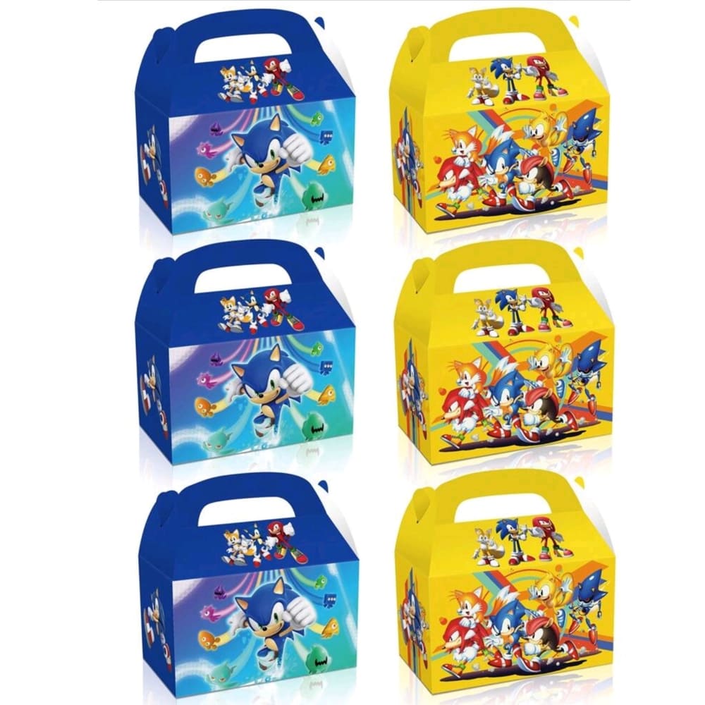 Sonic Party Favor Boxes-12 Piece 1 Sonic Party Supplies Party Favor Boxes