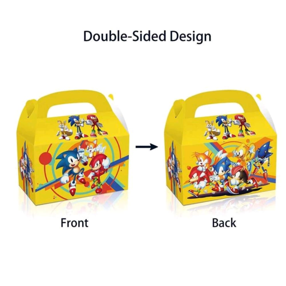 Sonic Party Favor Boxes-12 Piece 2 Sonic Party Supplies Yellow Favor Boxes