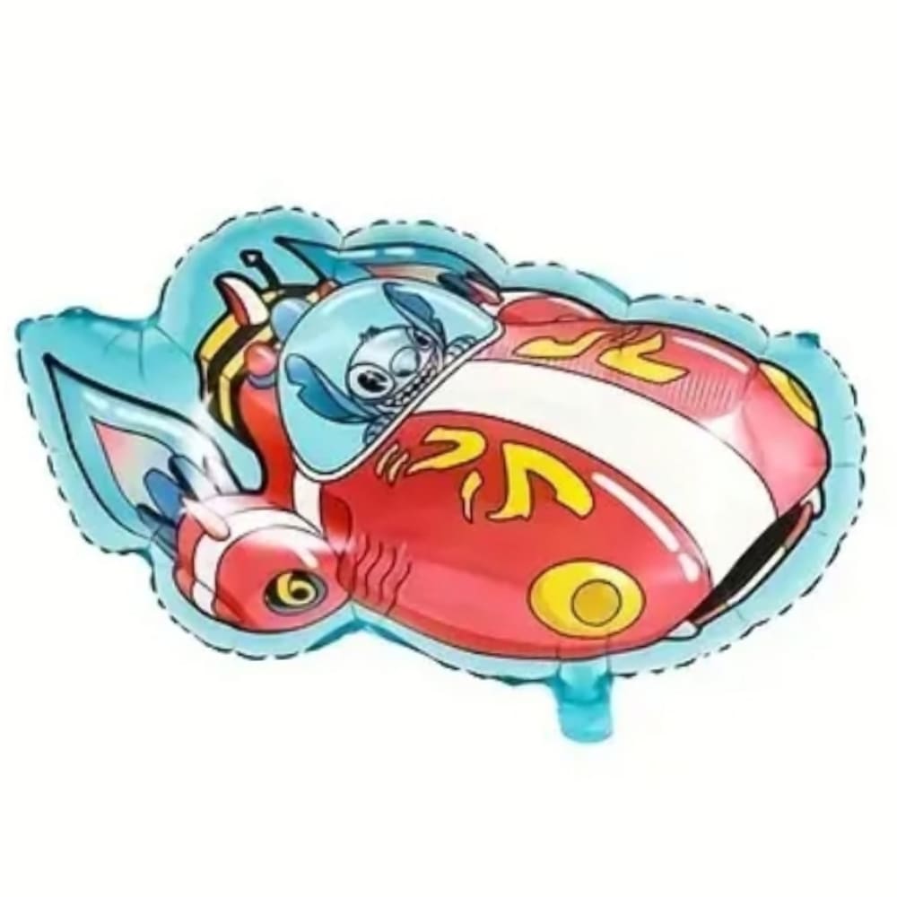 Stitch Hovercraft Foil Balloon-1 Piece 1 Stitch Hovercraft Foil Balloon