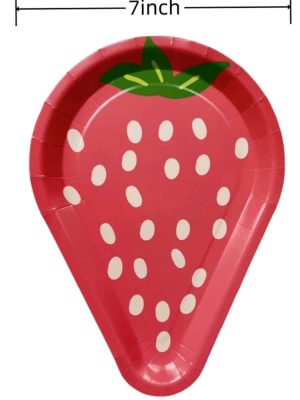 Strawberry Paper Plates Strawberry Tableware