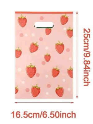 Strawberry Party Supplies, Birthday Baby Shower Favor Bags