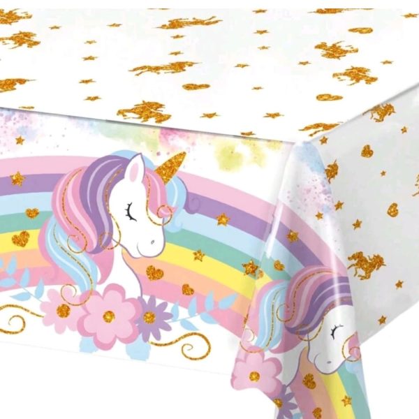 Unicorn Party Tableware Plastic Tablecloth