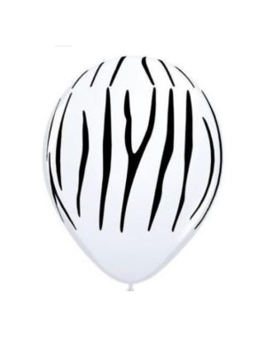 Zebra Skin Print Latex Balloons