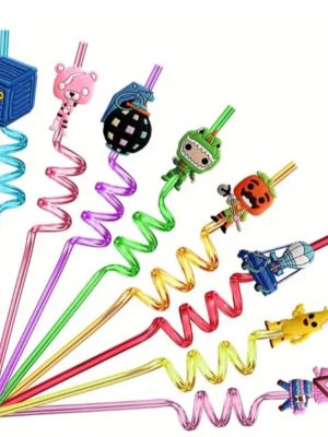 Fortnite Party Supplies Party Favors Reusable Plastic Straws