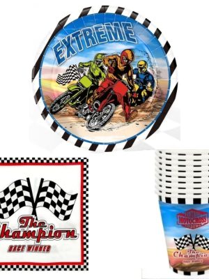 Motocross Tableware Set 30 Piece
