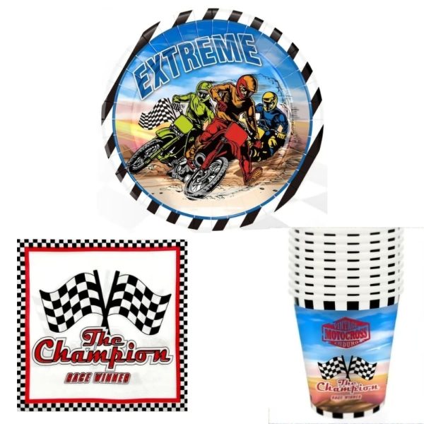 Motocross Tableware Set 30 Piece
