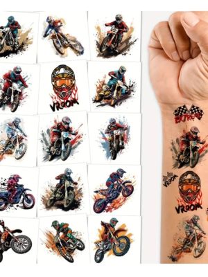 Motocross Temporary Tattoos