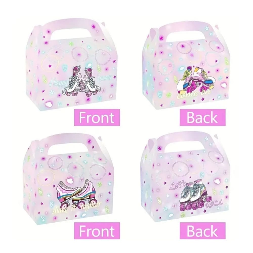 Roller Skate Party Favor Boxes-12-piece 1 Rollerskate Party Supplies Party Favor Boxes