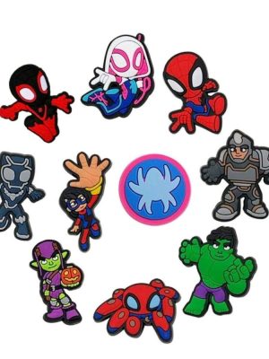 Super Hero Party Favors Shoe Charms