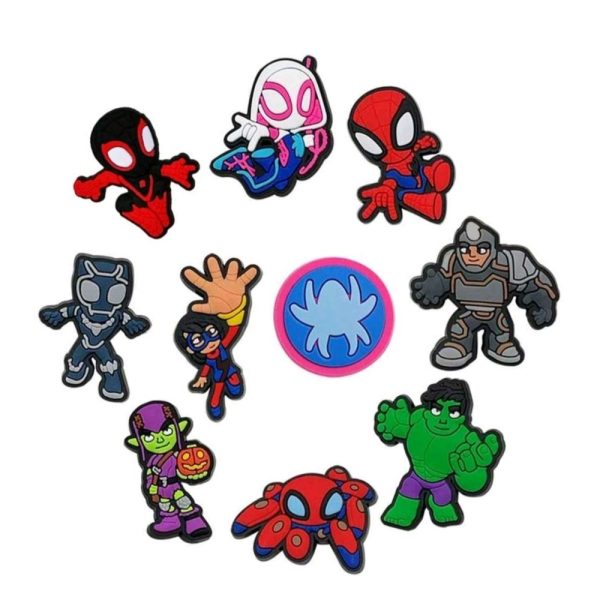 Super Hero Party Favors Shoe Charms