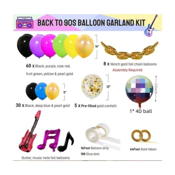 Back to the 90s Balloon Garland Kit