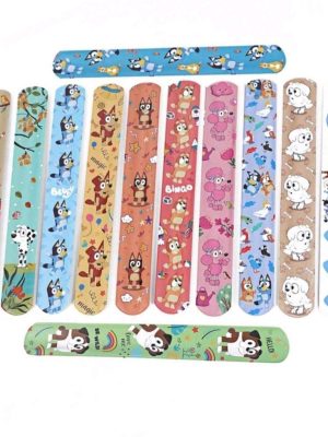 Blue Cartoon Dog Slapbands 12 Piece