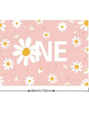 Boho Daisy First Birthday Backdrop