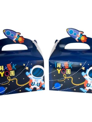 Space Party Favor Boxes 6 Piece Space Party Supplies