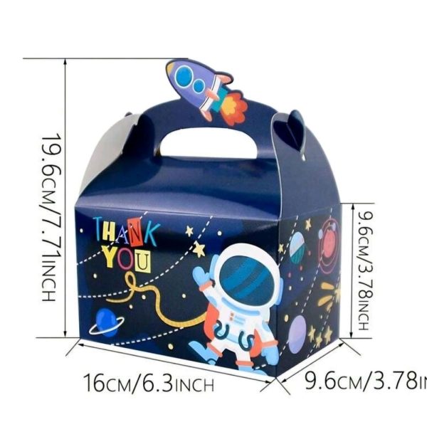 Space Party Favor Boxes Dimensions