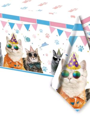 Cat Tablecloth Party deocr for cat themed party