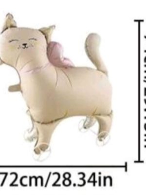Cat Walking Balloon On Wheels