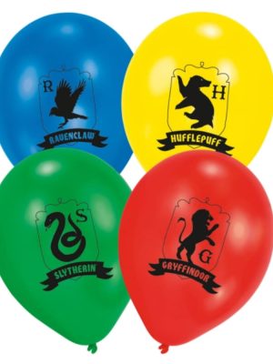 Harry Potter House Latex Balloons 6 Piece