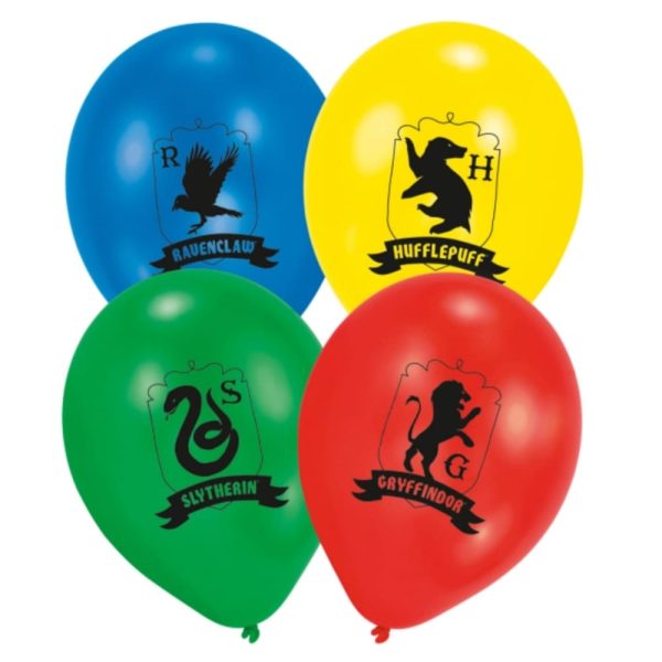 Harry Potter House Latex Balloons 6 Piece