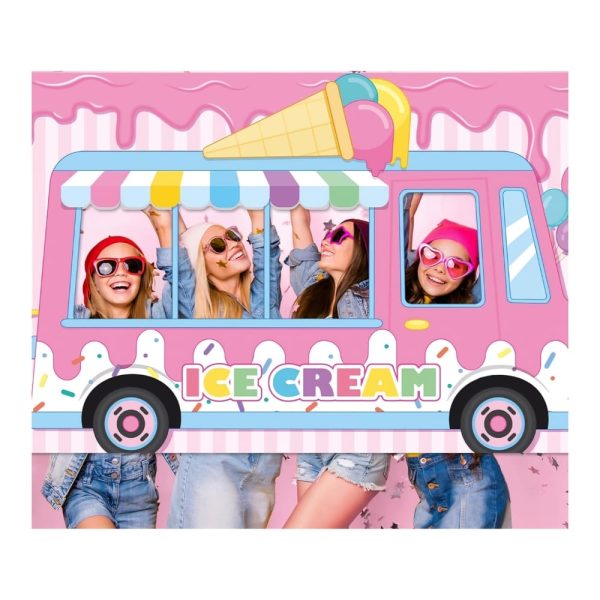 Ice Cream Truck Backdrop
