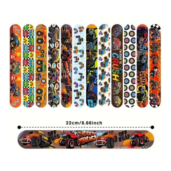 Monster Truck Party Favors Slapbands