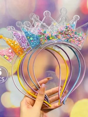 Princess Crown Headbands 5 Piece