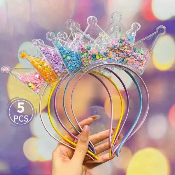 Princess Crown Headbands 5 Piece