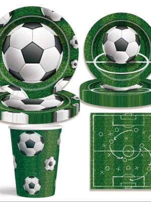 Soccer Party Tableware Set 50 Piece