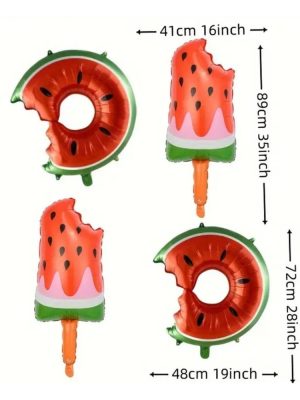 Watermelon Foil Balloons 4 Piece