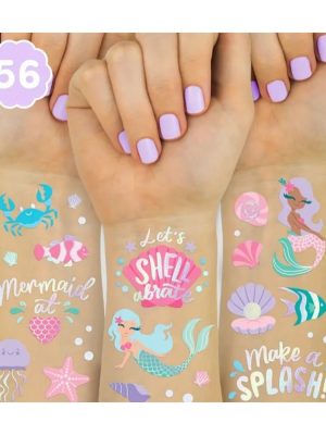 Mermaid Temporary Tattoos Party Favors