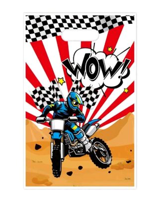 Moto Cross Favor Bags 10 Piece