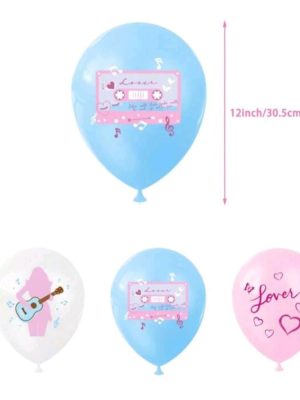 Music Party Themed Latex Balloons