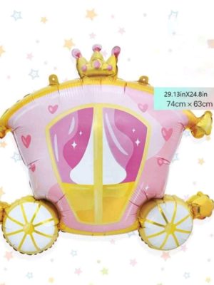 Princess Carriage Shaped Foil Balloon