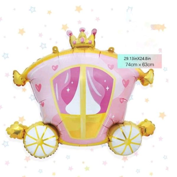 Princess Carriage Shaped Foil Balloon