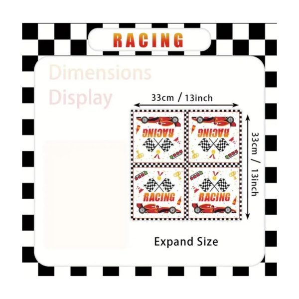 Race Car Paper Napkins 20 Piece