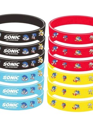 Sonic Party Favors Silicone Wristbands