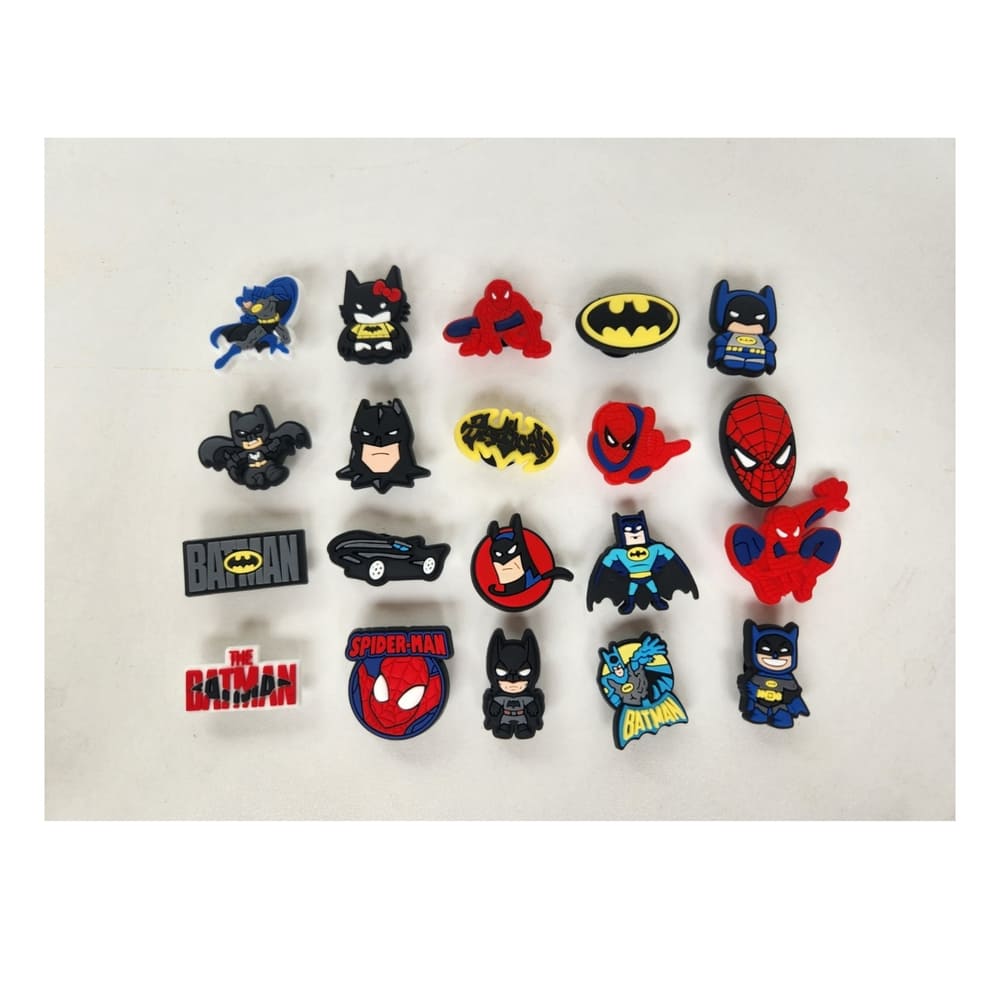 Super Hero Party Favors-Shoe Charms-20 Piece 1 Super Hero Party Favors Shoe Charms