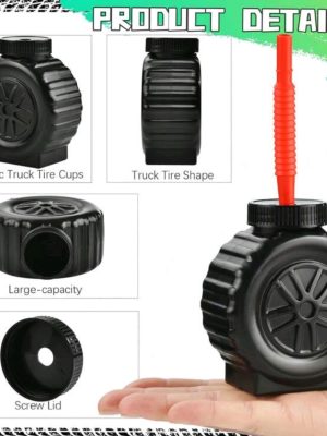 Wheel Shaped Plastic Cups And Straws