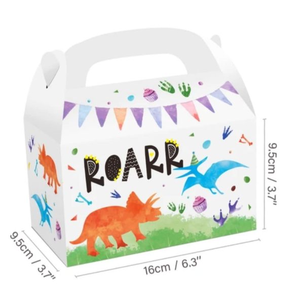 Dinosaur Party Favor Boxes 12 Piece