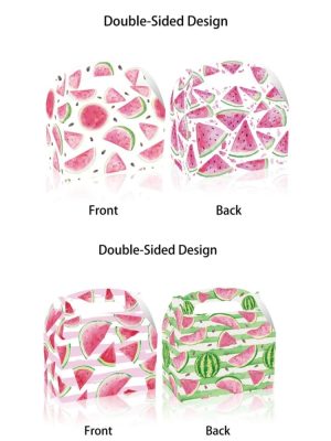 Watermelon Favor Boxes Double Sided Design