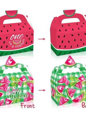 Watermelon One In A Melon Party Favor Boxes 12 Piece