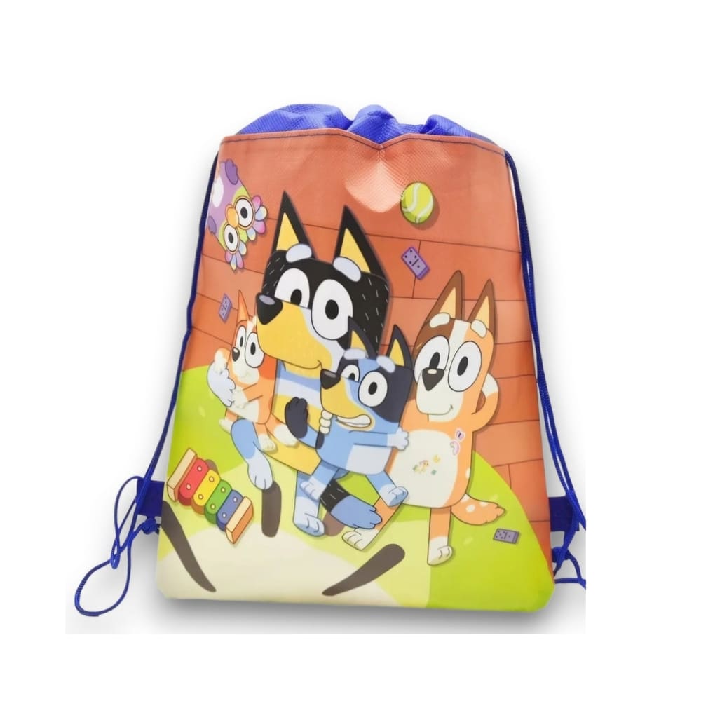 Bluey Drawstring Bags-6 Piece 1 Bluey Drawstring Bags 6 Piece