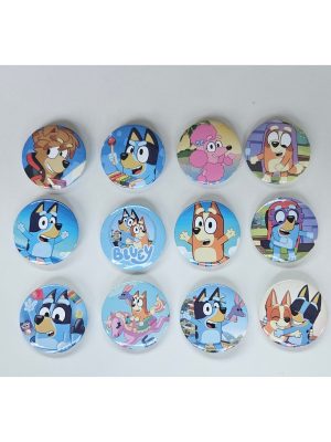Bluey Inspired Party Button Badges