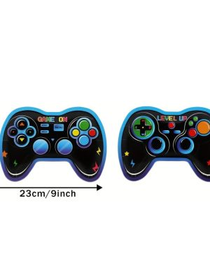 Gamer Shaped Paper Plates