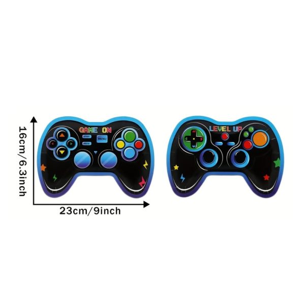 Gamer Shaped Paper Plates